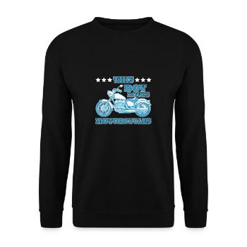 Chemise de moto Moto Moto. - Sweat-shirt Unisexe - noir - Devant - Alina (178cm) & Michal (187cm)