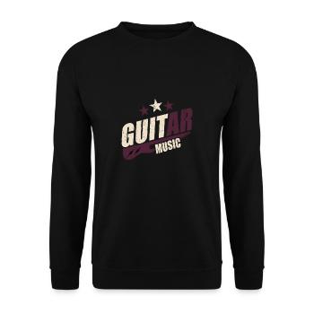 Chemise de guitare - Sweat-shirt Unisexe - noir - Devant - Alina (178cm) & Michal (187cm)