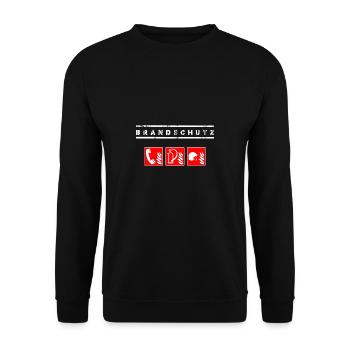 Brandschutz Brandschutzbeauftragter Sicherheit bac - Unisex Pullover - Schwarz - Vorne - Alina (178cm) & Michal (187cm)