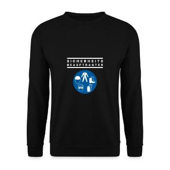 Sicherheitsbeauftragter Sicherheit Arbeistschutzge - Unisex Pullover - Schwarz - Vorne - Alina (178cm) & Michal (187cm)
