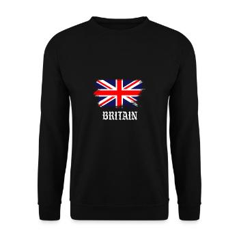 Great Britain - England - country flag - Shirt - Unisex Pullover - Schwarz - Vorne - Alina (178cm) & Michal (187cm)