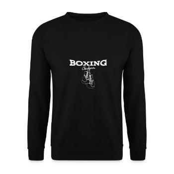 boxing - Boxing - Boxing - Shirt - Unisex Sweatshirt - black - Front - Alina (178cm) & Michal (187cm)