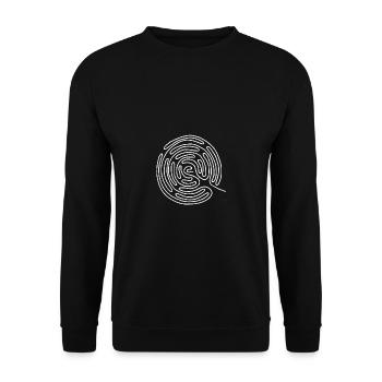 Cercle - cercle - chemise - Sweat-shirt Unisexe - noir - Devant - Alina (178cm) & Michal (187cm)