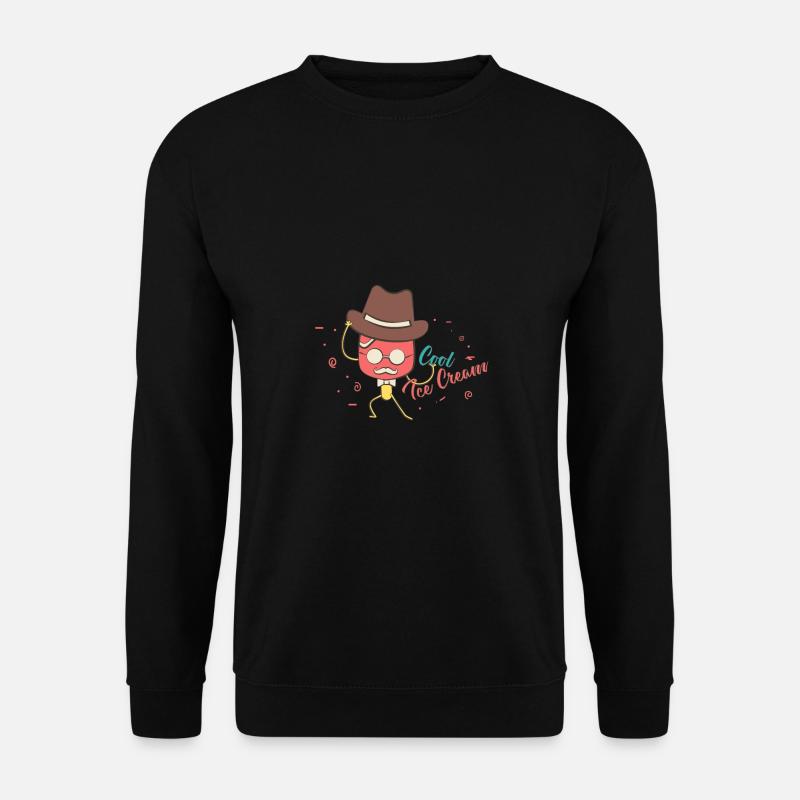 1-cold ice cream - Unisex Sweatshirt - black
