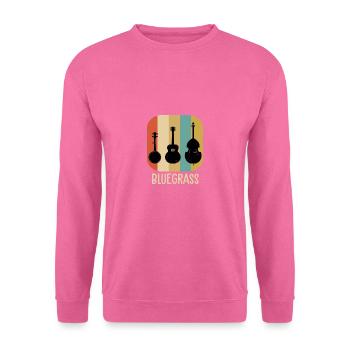 String - Bluegrass - Bass - Violoncelle - Mandoline - S - Sweat-shirt Unisexe - rose - Devant