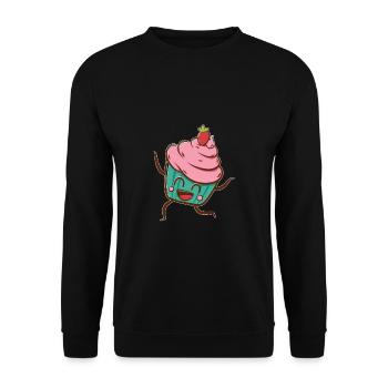 Cupcake - Unisex Pullover - Schwarz - Vorne - Alina (178cm) & Michal (187cm)