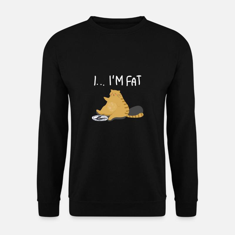 Chat drôle, je suis gros - Sweat-shirt Unisexe - noir