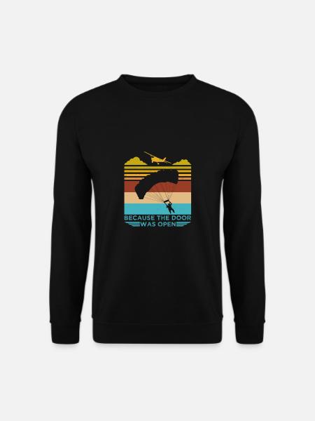 Skydiving skydiver gift - Unisex Sweatshirt - black