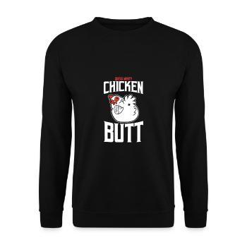 Chicken Chicken Chickens Farm - Unisex Sweatshirt - black - Front - Alina (178cm) & Michal (187cm)