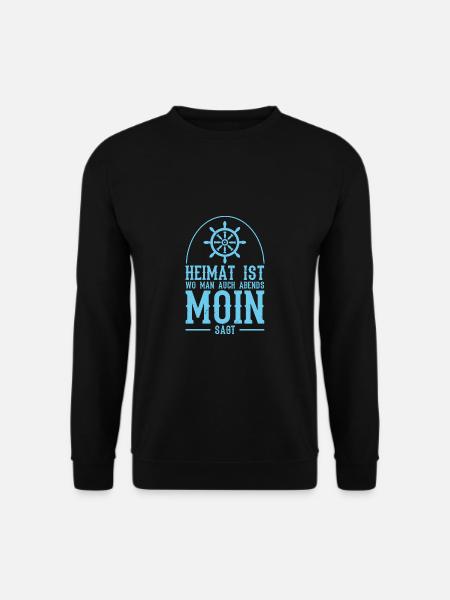 Moin Küste Heimat Strand - Unisex Pullover - Schwarz