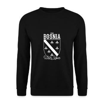 Bosnie Herzégovine Yougoslavie Balkans - Sweat-shirt Unisexe - noir - Devant - Alina (178cm) & Michal (187cm)