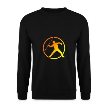 lancer de lance discipline lance-lance athlétisme - Sweat-shirt Unisexe - noir - Devant - Alina (178cm) & Michal (187cm)