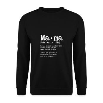 Mère Citations Maman Mère Belle-Mère - Sweat-shirt Unisexe - noir - Devant - Alina (178cm) & Michal (187cm)