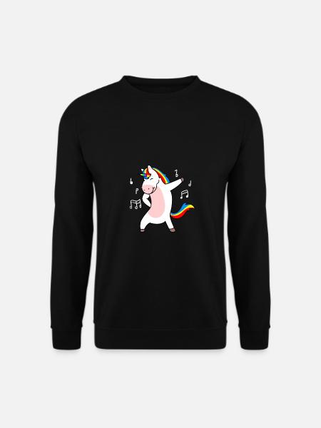 Tanzendes Einhorn - Unisex Pullover - Schwarz