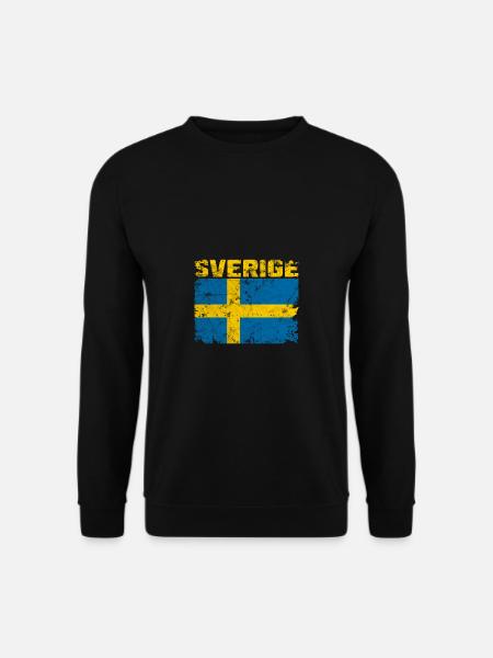 Sweden Sverige Scandinavia - Unisex Pullover - Schwarz