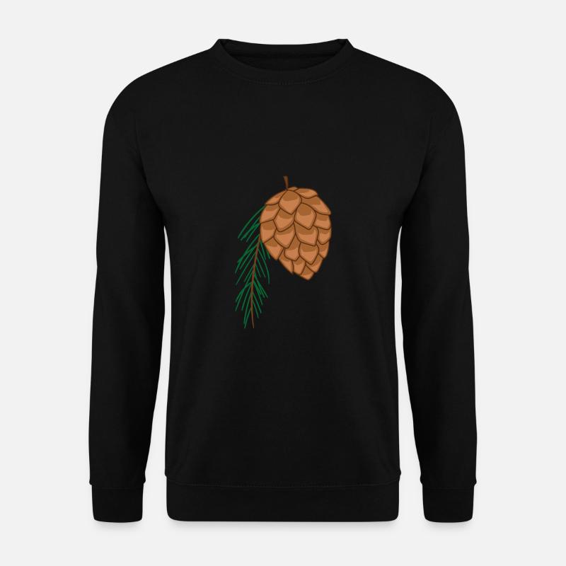 fir cone - Unisex Sweatshirt - black