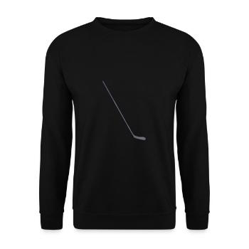Hockeyschläger - Unisex Pullover - Schwarz - Vorne - Alina (178cm) & Michal (187cm)