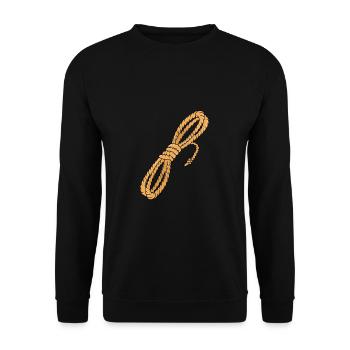 Seil - Unisex Pullover - Schwarz - Vorne - Alina (178cm) & Michal (187cm)