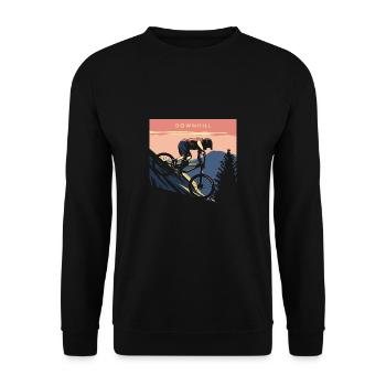 VTT VTT VTT Descente - Sweat-shirt Unisexe - noir - Devant - Alina (178cm) & Michal (187cm)