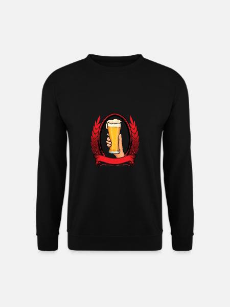 Beer Drinking - Unisex Sweatshirt - black