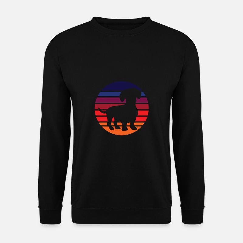 Dachshund Teckel Dackel - Sweat-shirt Unisexe - noir