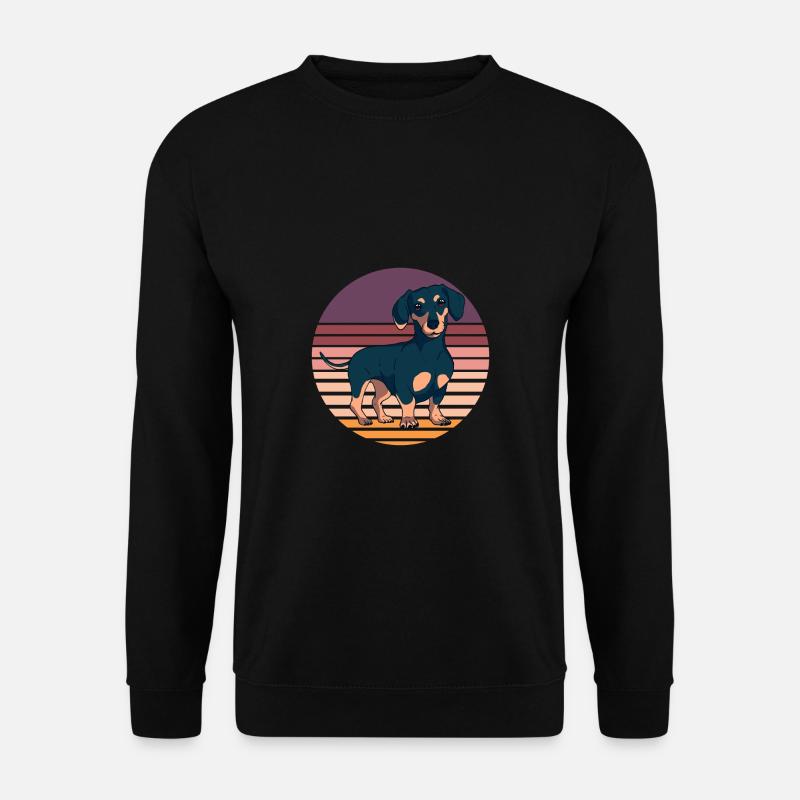 Wiener Dog Dachshund - Unisex Sweatshirt - black