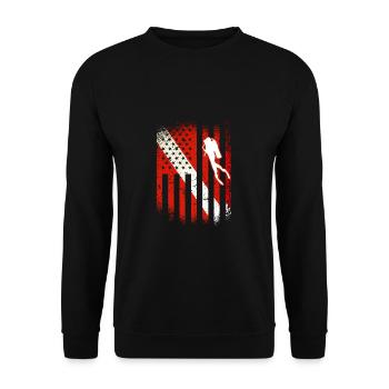Plongeur USA Plongée Pavillon Plongée - Sweat-shirt Unisexe - noir - Devant - Alina (178cm) & Michal (187cm)