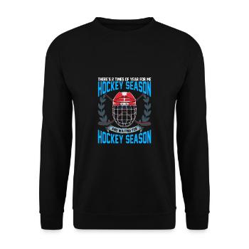 Saison de hockey sur glace Eishockey - Sweat-shirt Unisexe - noir - Devant - Alina (178cm) & Michal (187cm)