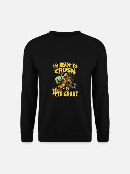 4. Klasse I'm Ready To Crush 4th Grade Dinosaurier - Unisex Pullover - Schwarz