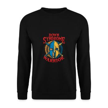 Conscience guerrière du syndrome de Down - Sweat-shirt Unisexe - noir - Devant - Alina (178cm) & Michal (187cm)