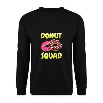 Donut Squad Donuts - Unisex Sweatshirt - black - Front - Alina (178cm) & Michal (187cm)