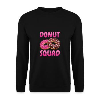 Donut Squad - Sweat-shirt Unisexe - noir - Devant - Alina (178cm) & Michal (187cm)