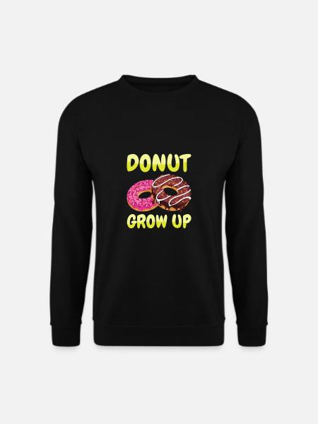 Donut Grow Up - Unisex Pullover - Schwarz