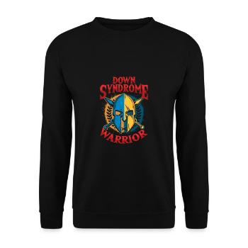 Conscience guerrière du syndrome de Down - Sweat-shirt Unisexe - noir - Devant - Alina (178cm) & Michal (187cm)