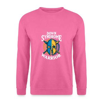 Conscience guerrière du syndrome de Down - Sweat-shirt Unisexe - rose - Devant