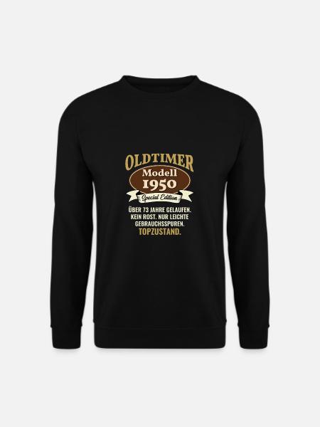 73 Jahre Oldtimer Modell 1950 73. Geburtstag - Unisex Pullover - Schwarz