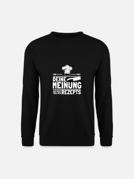 Kochen Chefkoch Hobbykoch Koch - Unisex Pullover - Schwarz