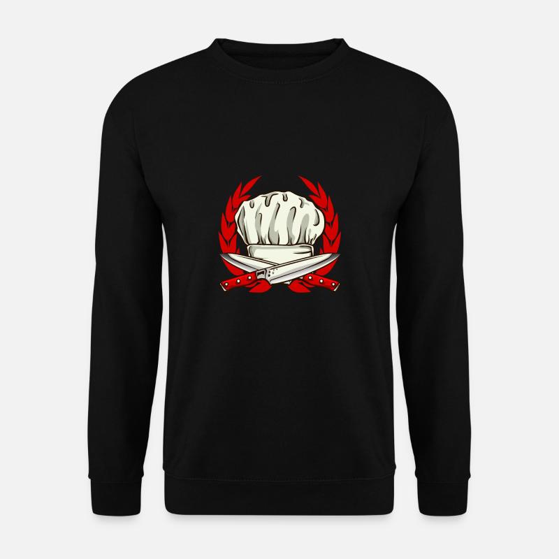 Chef Hat Cook Cooking - Unisex Sweatshirt - black