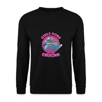 Girls Gone Cruising Cruise Ship - Unisex Sweatshirt - black - Front - Alina (178cm) & Michal (187cm)