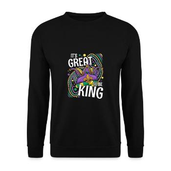 Carnaval de Mardi Gras Carnaval - Sweat-shirt Unisexe - noir - Devant - Alina (178cm) & Michal (187cm)