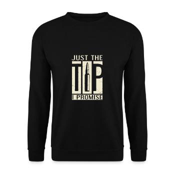 Dart & Bier Lustiger Darts Spruch - Unisex Pullover - Schwarz - Vorne - Alina (178cm) & Michal (187cm)