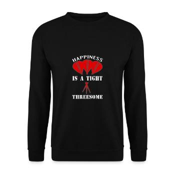 Dart & Bier Lustiger Darts Spruch - Unisex Pullover - Schwarz - Vorne - Alina (178cm) & Michal (187cm)