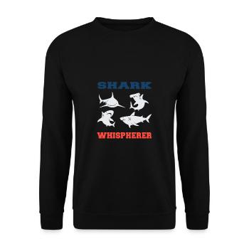 Taucher Tauchen Design Schnorcheln - Unisex Pullover - Schwarz - Vorne - Alina (178cm) & Michal (187cm)