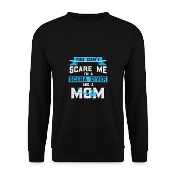 Taucher Tauchen Design Schnorcheln - Unisex Pullover - Schwarz - Vorne - Alina (178cm) & Michal (187cm)