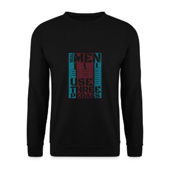 Tuning Spruch für Motorsport / Auto Fans - Unisex Pullover - Schwarz - Vorne - Alina (178cm) & Michal (187cm)