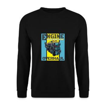 Tuning Spruch für Motorsport / Auto Fans - Unisex Pullover - Schwarz - Vorne - Alina (178cm) & Michal (187cm)