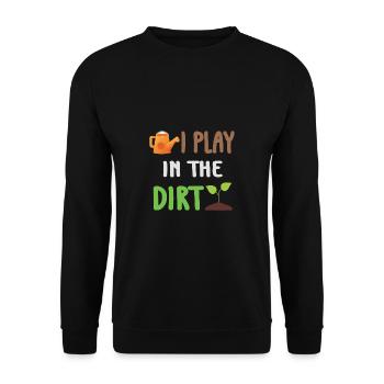 Garten Motiv Gärtner & Gärtnerin Spruch - Unisex Pullover - Schwarz - Vorne - Alina (178cm) & Michal (187cm)