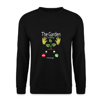 Garten Motiv Gärtner & Gärtnerin Spruch - Unisex Pullover - Schwarz - Vorne - Alina (178cm) & Michal (187cm)