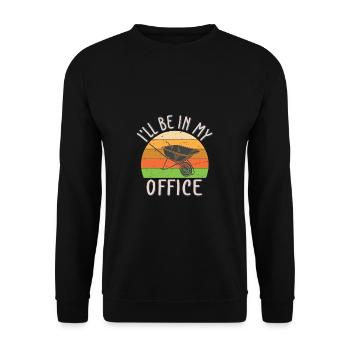 Garten Motiv Gärtner & Gärtnerin Spruch - Unisex Pullover - Schwarz - Vorne - Alina (178cm) & Michal (187cm)