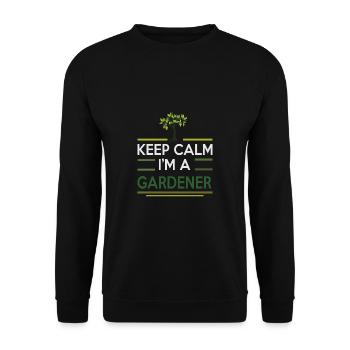 Garten Motiv Gärtner & Gärtnerin Spruch - Unisex Pullover - Schwarz - Vorne - Alina (178cm) & Michal (187cm)